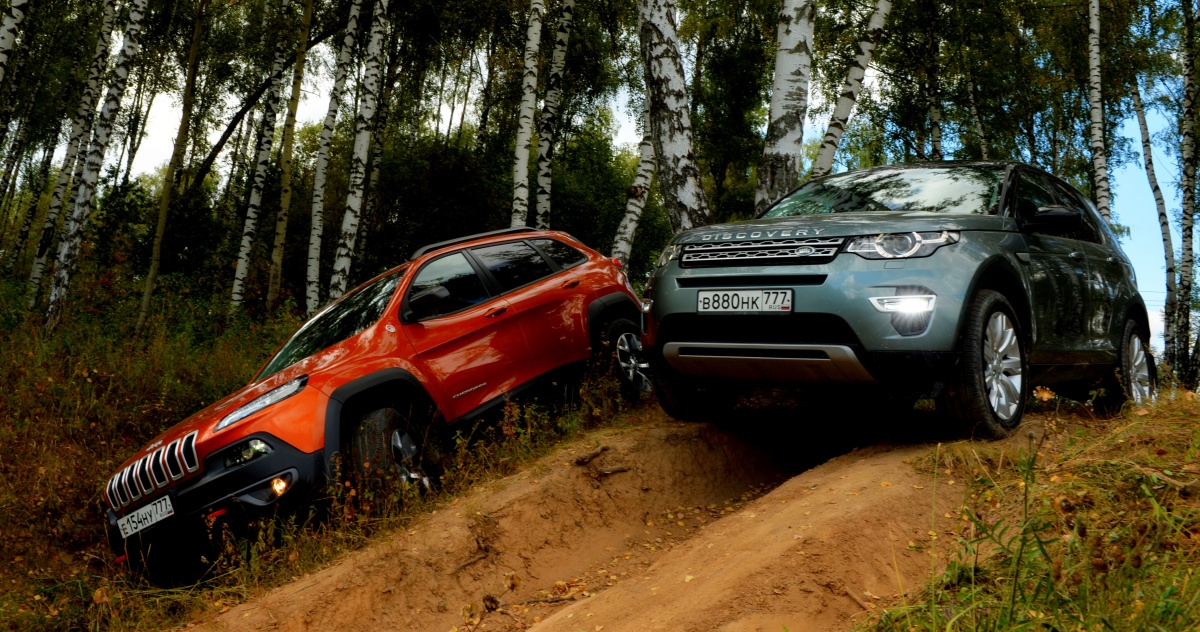 Сравнительный тест по бездорожью Land Rover Discovery и Jeep Cherokee Сравнительный тест по бездорожью Land Rover Discovery и Jeep Cherokee