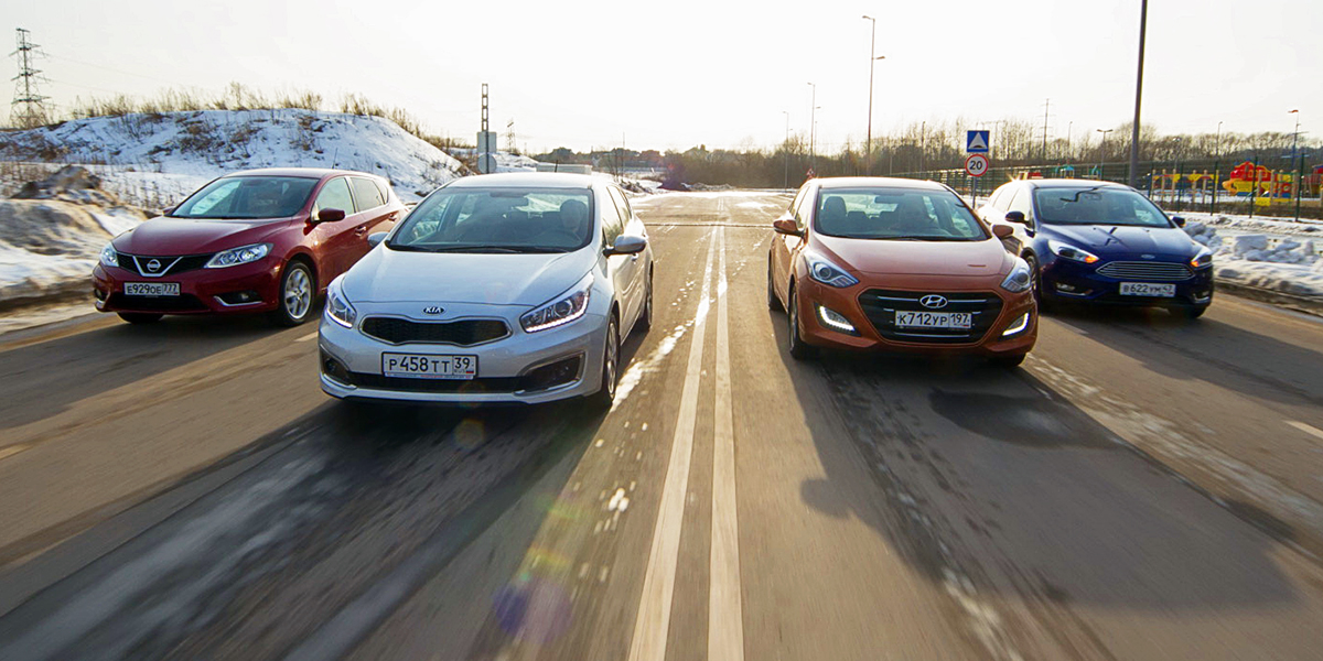 Большой тест: Kia cee'd, Nissan Tiida, Hyundai i30, Ford Focus