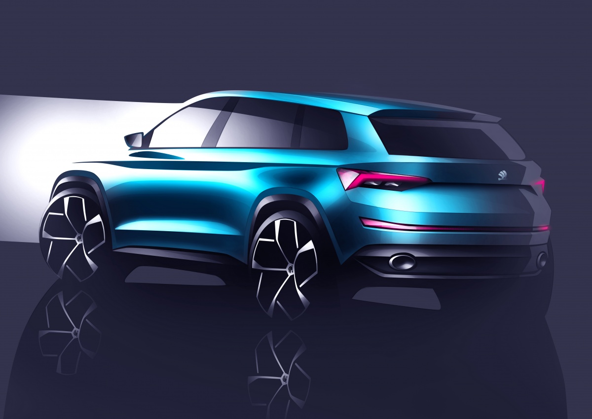 На автосалоне в Женеве Skoda представит конкурента Hyundai Santa Fe и Kia Sorento