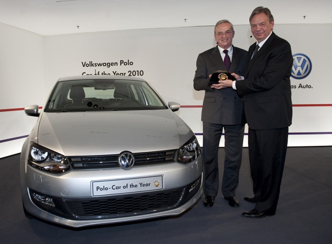 Хэйкон Мэтсон, глава международного жюри, и Мартин Винтеркорн, глава VW