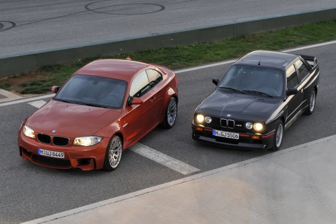 BMW 1-Series M Coupe со старым седаном M3