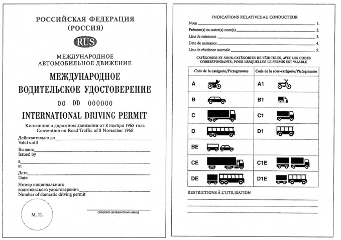 Изменится также внешний вид международных прав