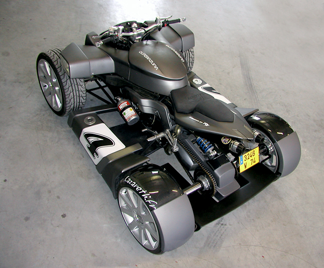 Менее экстримальный Lazareth Quadrazuma GT со 170-сильным мотодвигателем Yamaha