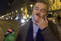 Заснул за рулем: московский таксист протаранил знаменитость (видео)