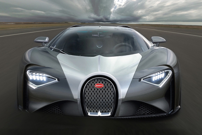 рендер Bugatti Chiron