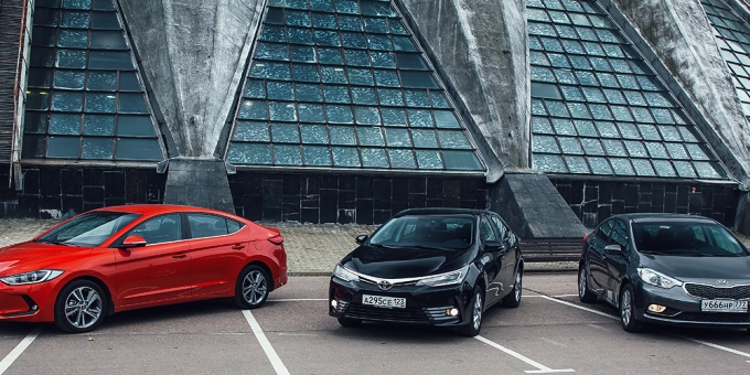 Большой тест: Kia Cerato, Toyota Corolla, Hyundai Elantra