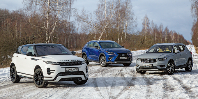 Большой тест: Range Rover Evoque Р250, Volvo XC40 Т5, Lexus NX 300