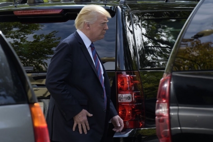 Кортеж Трампа сняли на видео американские автолюбители