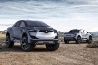 Tesla анонсировала цены на свой электрический пикап-танк