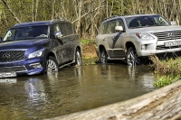 Короли и «капуста»: сравниваем на бездорожье Lexus LX570 и Infiniti QX80